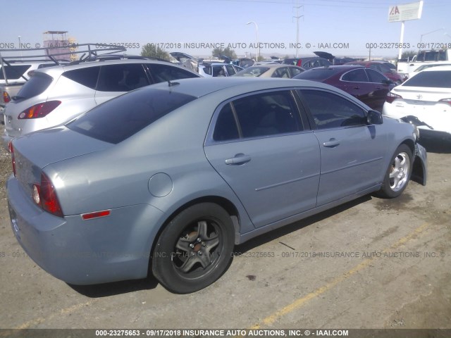 1G1ZG57B69F109086 - 2009 CHEVROLET MALIBU LS ნაცრისფერი ფოტო 4