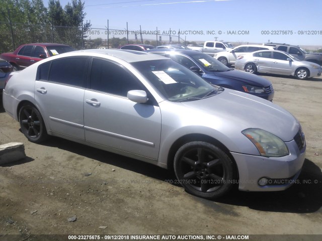 1N4BA41E14C847756 - 2004 NISSAN MAXIMA SE/SL SILVER photo 1