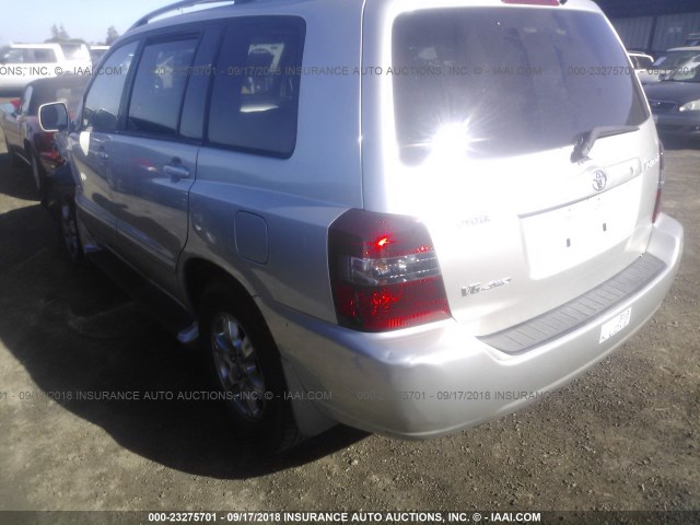 JTEEP21A160145086 - 2006 TOYOTA HIGHLANDER LIMITED SILVER photo 3