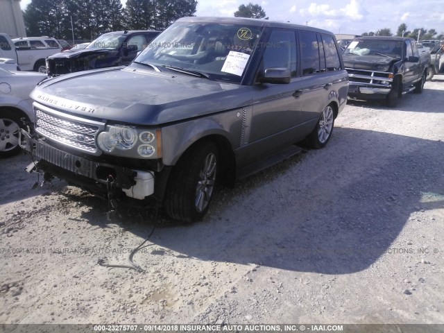 SALMF13458A273681 - 2008 LAND ROVER RANGE ROVER SUPERCHARGED GRAY photo 2