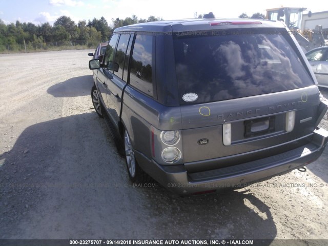 SALMF13458A273681 - 2008 LAND ROVER RANGE ROVER SUPERCHARGED GRAY photo 3