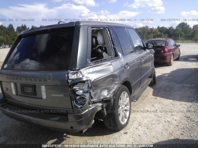 SALMF13458A273681 - 2008 LAND ROVER RANGE ROVER SUPERCHARGED GRAY photo 4