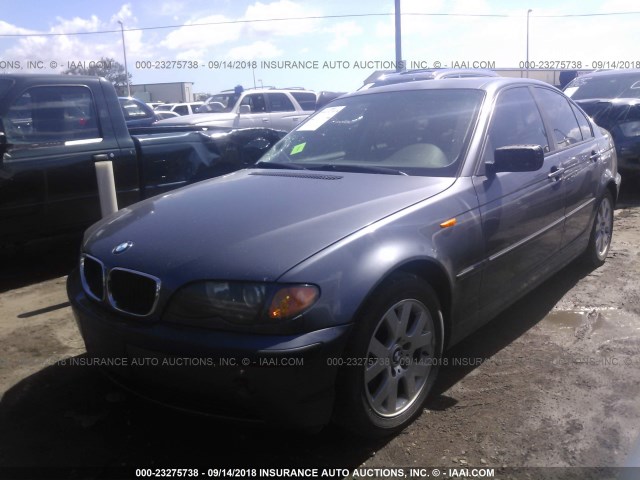 WBAET37442NH01086 - 2002 BMW 325 I GRAY photo 2