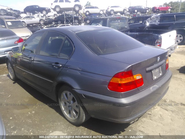 WBAET37442NH01086 - 2002 BMW 325 I GRAY photo 3