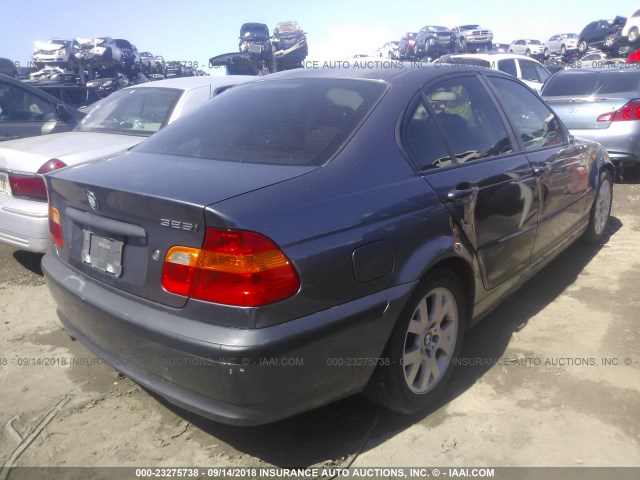 WBAET37442NH01086 - 2002 BMW 325 I GRAY photo 4