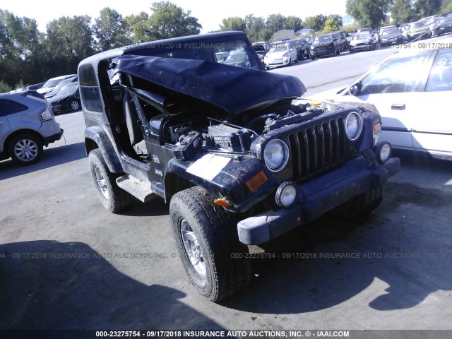 1J4FA59S73P356783 - 2003 JEEP WRANGLER / TJ SAHARA BLACK photo 1