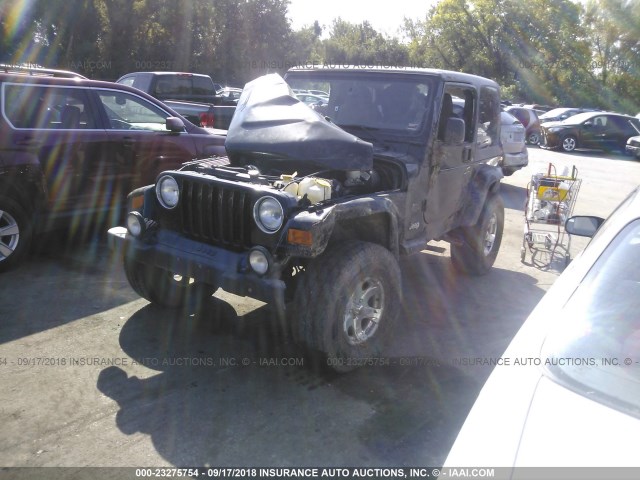 1J4FA59S73P356783 - 2003 JEEP WRANGLER / TJ SAHARA BLACK photo 2