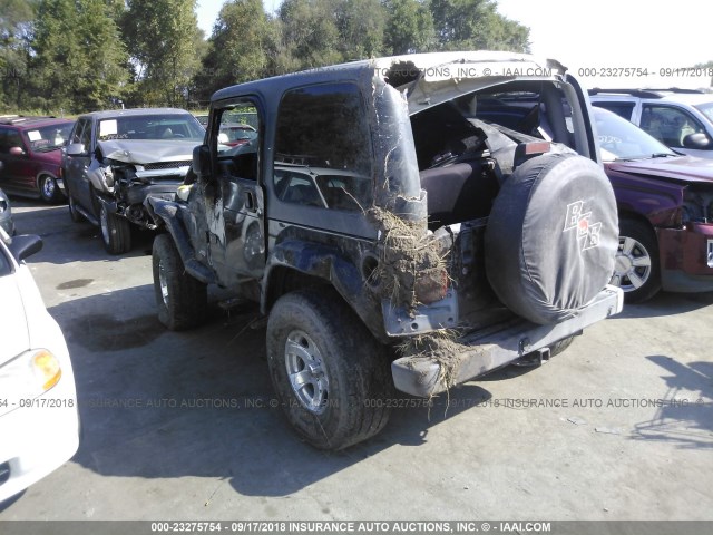 1J4FA59S73P356783 - 2003 JEEP WRANGLER / TJ SAHARA BLACK photo 3