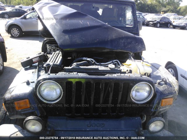 1J4FA59S73P356783 - 2003 JEEP WRANGLER / TJ SAHARA BLACK photo 6