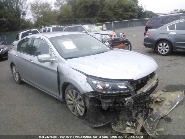 1HGCR3F88DA009466 - 2013 HONDA ACCORD EXL SILVER photo 1