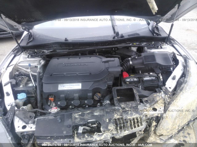 1HGCR3F88DA009466 - 2013 HONDA ACCORD EXL SILVER photo 10