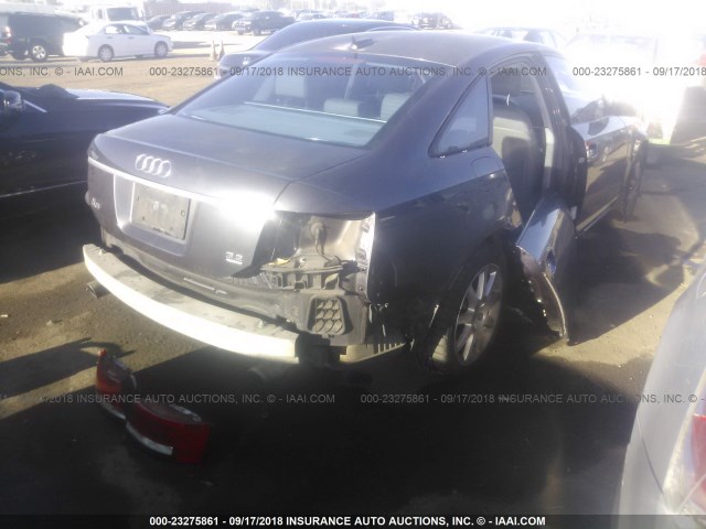 WAUDT74F05N047875 - 2005 AUDI A6 3.2 QUATTRO GRAY photo 4