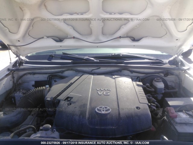 5TELU42N87Z433836 - 2007 TOYOTA TACOMA DOUBLE CAB 白色 照片 10