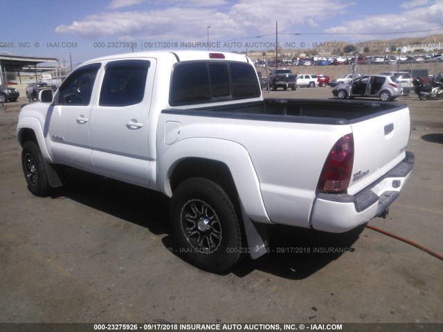 5TELU42N87Z433836 - 2007 TOYOTA TACOMA DOUBLE CAB 白色 照片 3