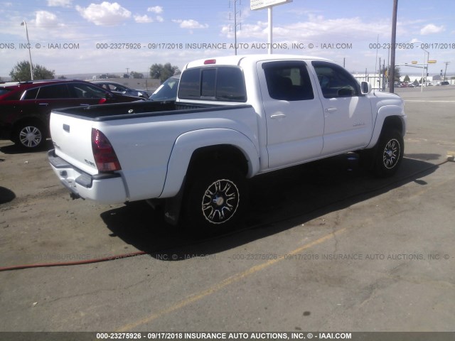 5TELU42N87Z433836 - 2007 TOYOTA TACOMA DOUBLE CAB 白色 照片 4