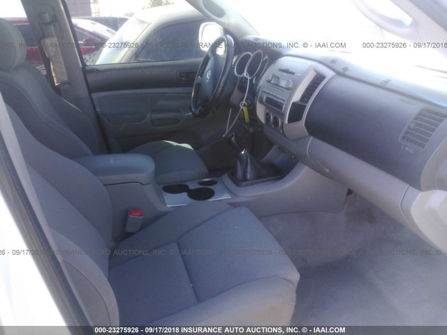 5TELU42N87Z433836 - 2007 TOYOTA TACOMA DOUBLE CAB 白色 照片 5