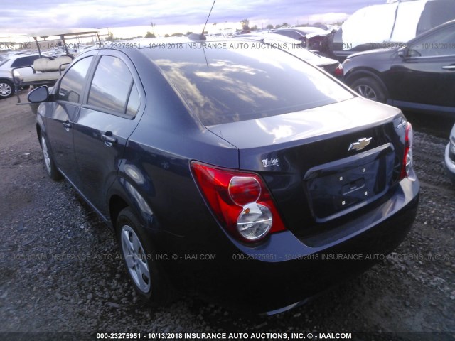 1G1JA5SH8F4164429 - 2015 CHEVROLET SONIC LS 蓝色 照片 3