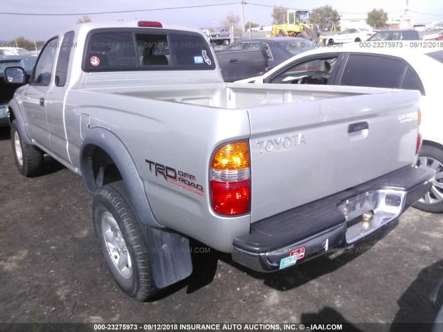 5TESN92N13Z170170 - 2003 TOYOTA TACOMA XTRACAB PRERUNNER SILVER photo 3