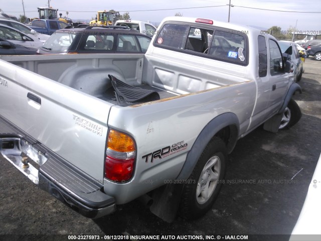 5TESN92N13Z170170 - 2003 TOYOTA TACOMA XTRACAB PRERUNNER SILVER photo 4