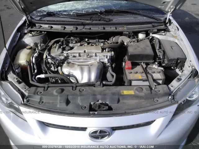 JTKJF5C79C3043207 - 2012 TOYOTA SCION TC 银色 照片 10