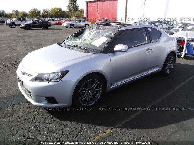 JTKJF5C79C3043207 - 2012 TOYOTA SCION TC 银色 照片 2