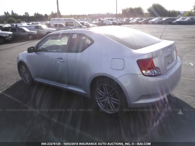 JTKJF5C79C3043207 - 2012 TOYOTA SCION TC 银色 照片 3
