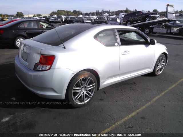 JTKJF5C79C3043207 - 2012 TOYOTA SCION TC 银色 照片 4