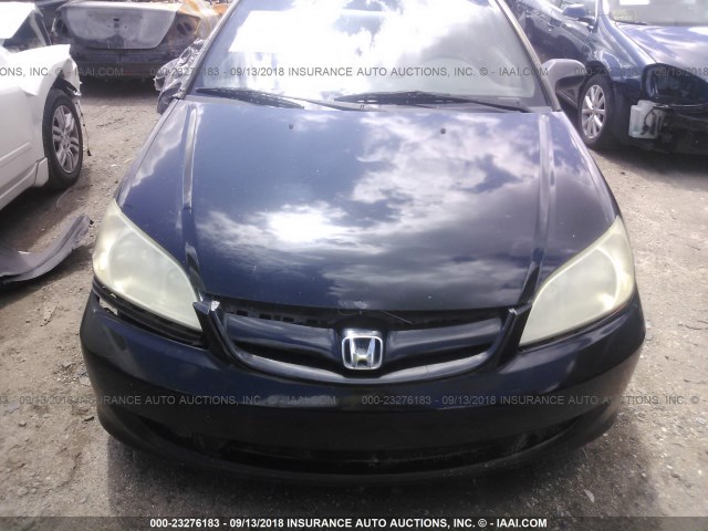 1HGEM22185L004672 - 2005 HONDA CIVIC DX VP BLACK photo 10
