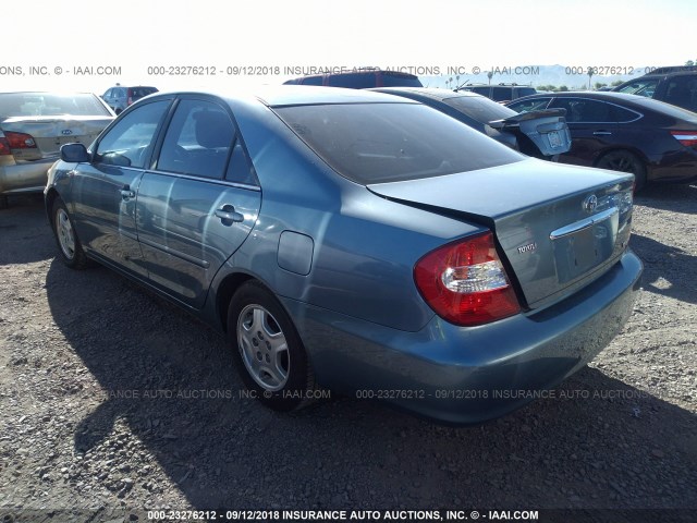 4T1BF32K23U550459 - 2003 TOYOTA CAMRY LE/XLE/SE Mavi foto 3