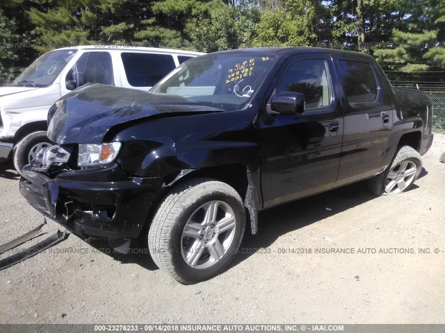 5FPYK1F54DB012138 - 2013 HONDA RIDGELINE RTL BLACK photo 2