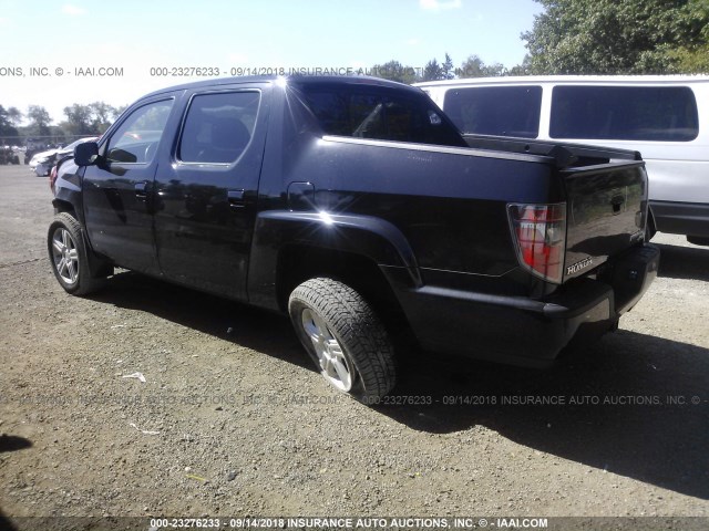 5FPYK1F54DB012138 - 2013 HONDA RIDGELINE RTL BLACK photo 3