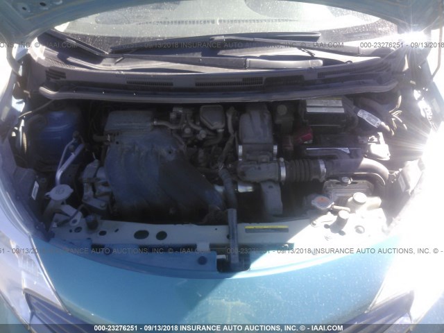 3N1CE2CP0FL439071 - 2015 NISSAN VERSA NOTE S/S PLUS/SV/SL/SR BLUE photo 10