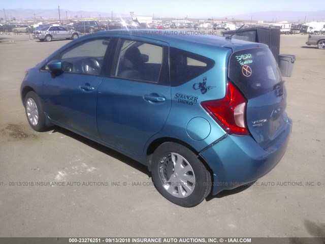 3N1CE2CP0FL439071 - 2015 NISSAN VERSA NOTE S/S PLUS/SV/SL/SR BLUE photo 3