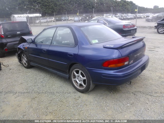 JF1GC6754YH505407 - 2000 SUBARU IMPREZA RS BLUE photo 3