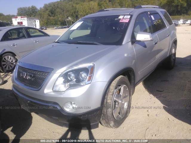 1GKKVRED6BJ145250 - 2011 GMC ACADIA SLT-1 SILVER photo 2