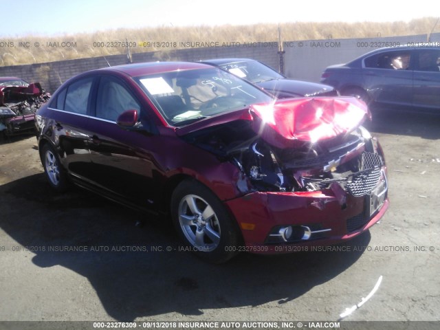 1G1PF5SCXC7162708 - 2012 CHEVROLET CRUZE LT RED photo 1