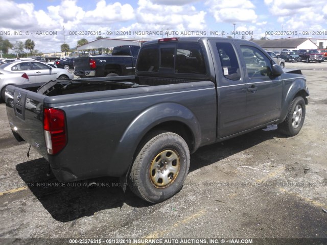 1N6AD06U76C453216 - 2006 NISSAN FRONTIER KING CAB LE/SE/OFF ROAD GRAY photo 4