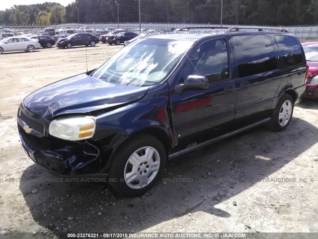 1GNDV23L56D156869 - 2006 CHEVROLET UPLANDER LS BLUE photo 2