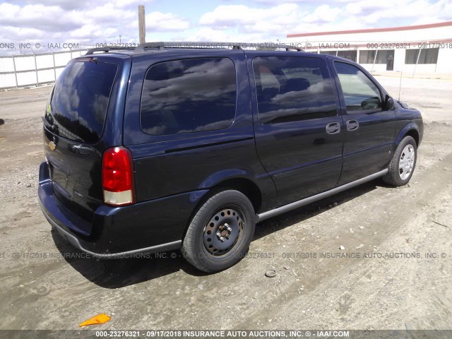 1GNDV23L56D156869 - 2006 CHEVROLET UPLANDER LS BLUE photo 4