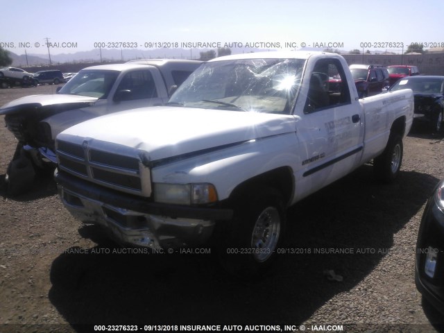 1B7HC16Y41S218364 - 2001 DODGE RAM 1500 WHITE photo 2