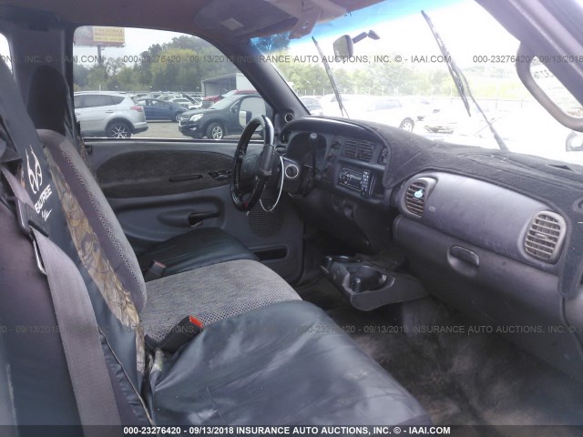 3B7HC13Y71G803841 - 2001 DODGE RAM 1500 BLACK photo 5