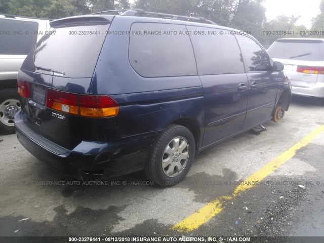 5FNRL18063B037925 - 2003 HONDA ODYSSEY EXL Dark Blue photo 4