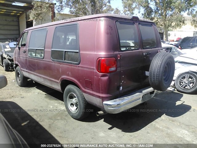 2B6HB21Y3VK566810 - 1997 DODGE RAM VAN B2500 BURGUNDY photo 3