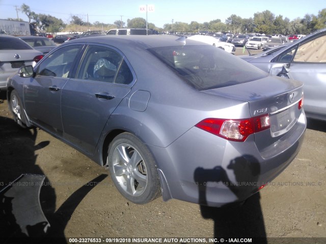 JH4CU2F60CC024728 - 2012 ACURA TSX TECH SILVER photo 3