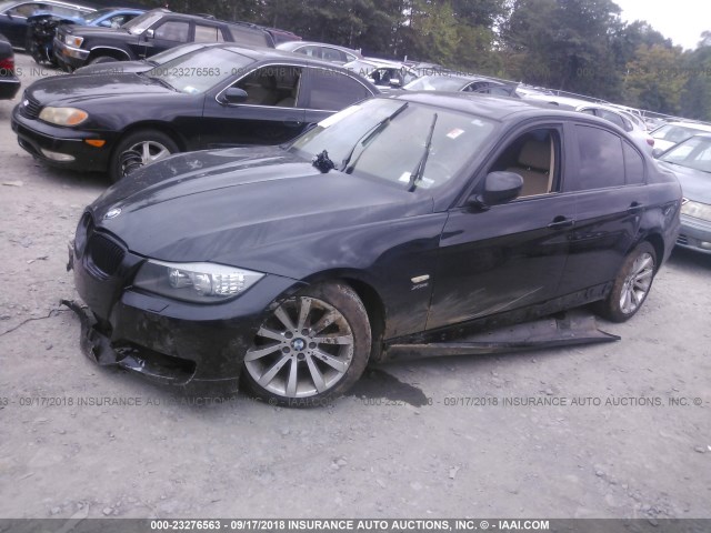 WBAPK5C50BA993572 - 2011 BMW 328 XI SULEV BLACK photo 2