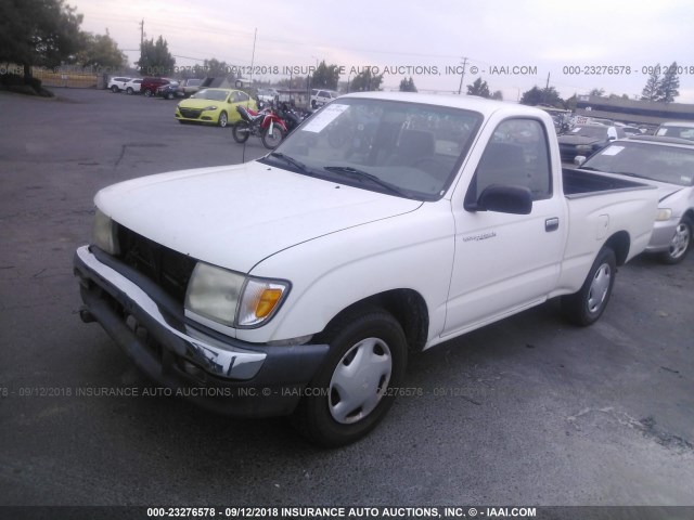 4TANL42NXXZ542611 - 1999 TOYOTA TACOMA WHITE photo 2