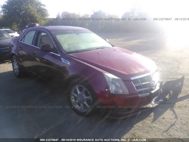 1G6DR57V580215748 - 2008 CADILLAC CTS HI FEATURE V6 RED photo 1