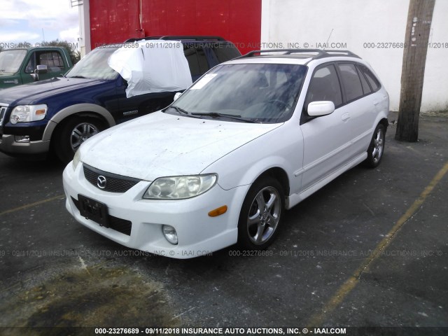 JM1BJ246421523311 - 2002 MAZDA PROTEGE PR5 WHITE photo 2