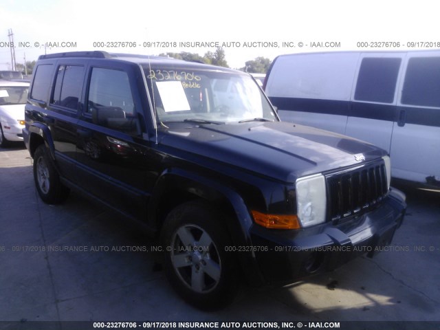 1J8HG48K76C173896 - 2006 JEEP COMMANDER შავი ფოტო 1
