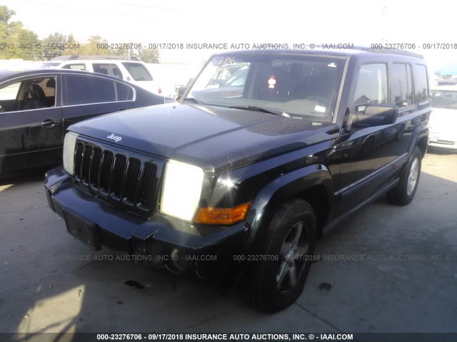 1J8HG48K76C173896 - 2006 JEEP COMMANDER შავი ფოტო 2